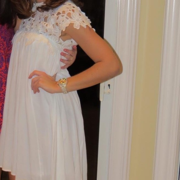 White Mini Dress - Picture 3 of 4